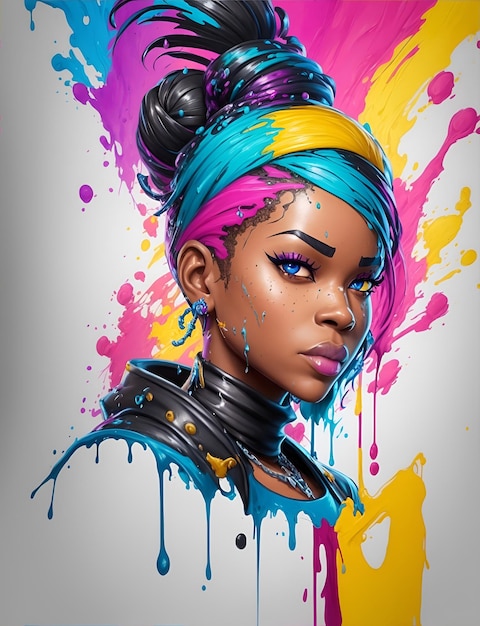 Póster de retrato de estilo Fortnite de Splash art