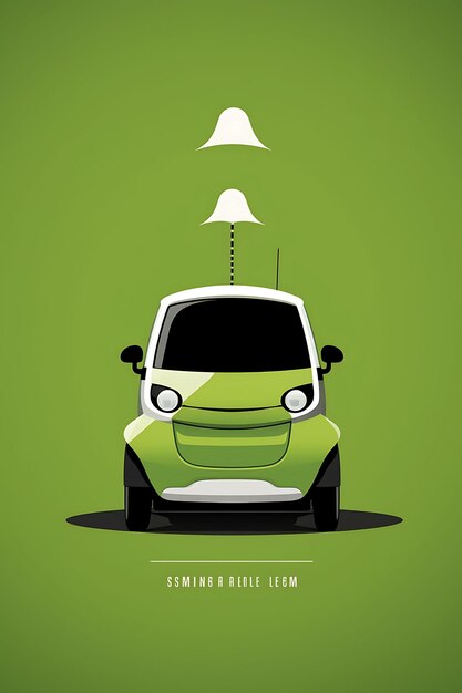 Foto un póster de un vehículo eléctrico de mini movilidad enfatiza 9 concepto creativo tecnología futura de transporte