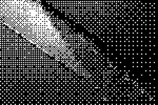 Poster vintage retro con textura de medio tono y grano pixelado