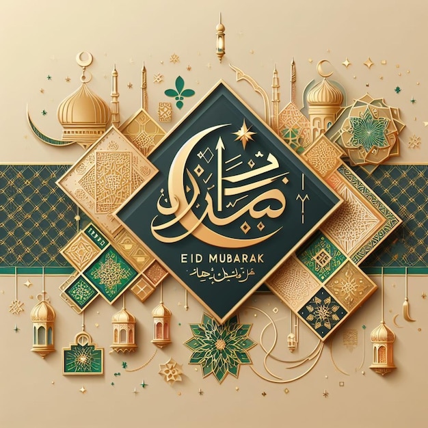 Poster zum Eid Mubarak