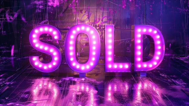 Pósters de arte conceptual vendidos con LED violeta