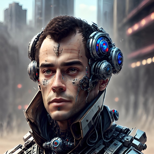 Posthumaner erweiterter Cyborg