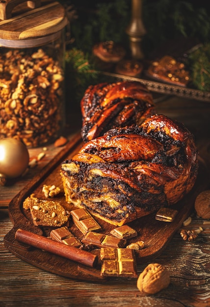 Postre babka de chocolate