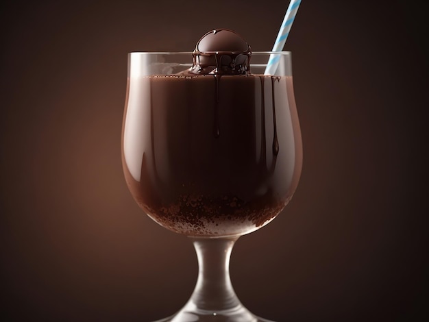 Postre De Chocolate En Vaso Ai Generativo