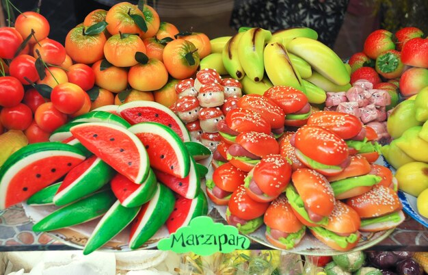 Foto postre dulce de mazapán