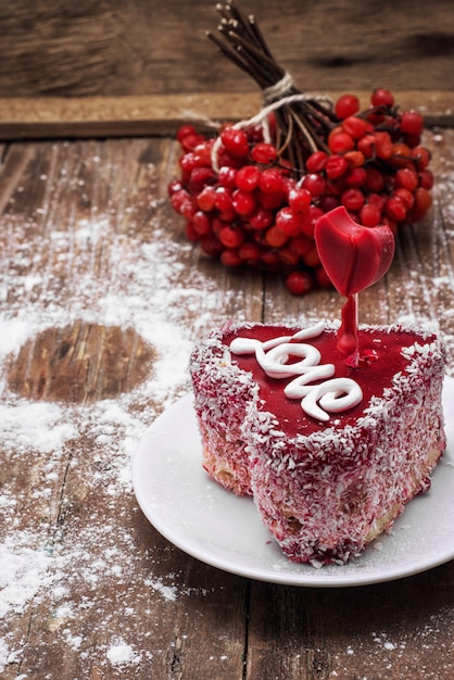 Postre para la fiesta de San Valentín.