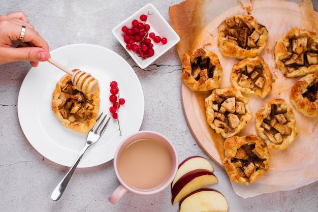 Postre de manzana para el desayuno