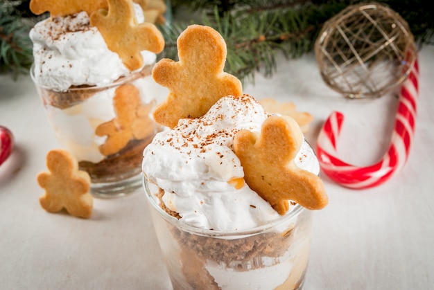 Postre navideño, divertido Ginger Trifle