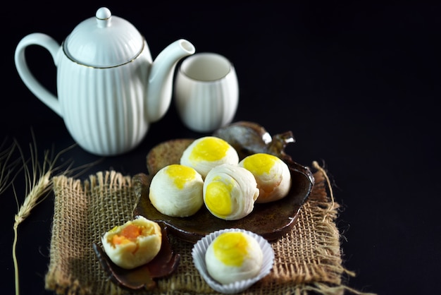 Postre tailandés hecho de harina