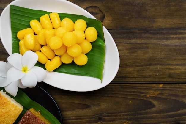 Postre tailandés, o Khanom Thai.