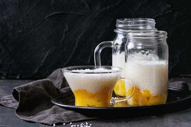 Postre De Tapioca Con Mango