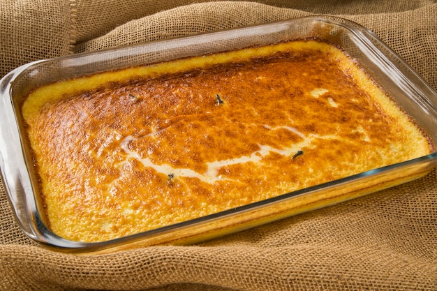 Foto postre tradicional brasileño llamado ambrosia