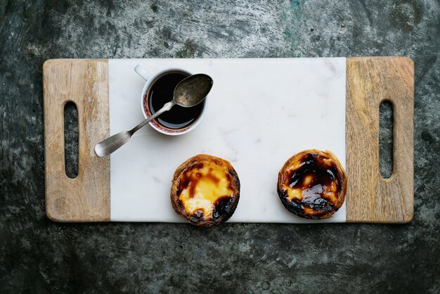 Postre tradicional portugués, pastel de nata