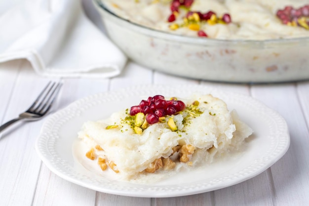 Postre tradicional turco de Ramadán Gullac