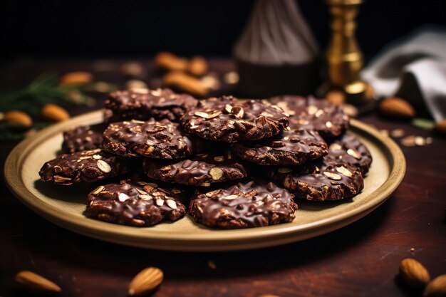 Postre vegano de galletas sin hornear