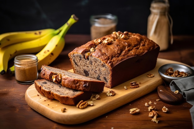 Postre Vegano De Pan De Plátano