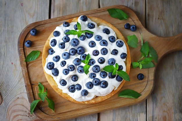 Postre de verano con crema de vainilla