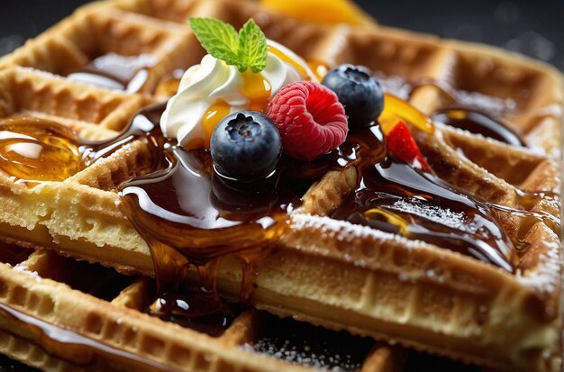 El postre del Waffle Divino