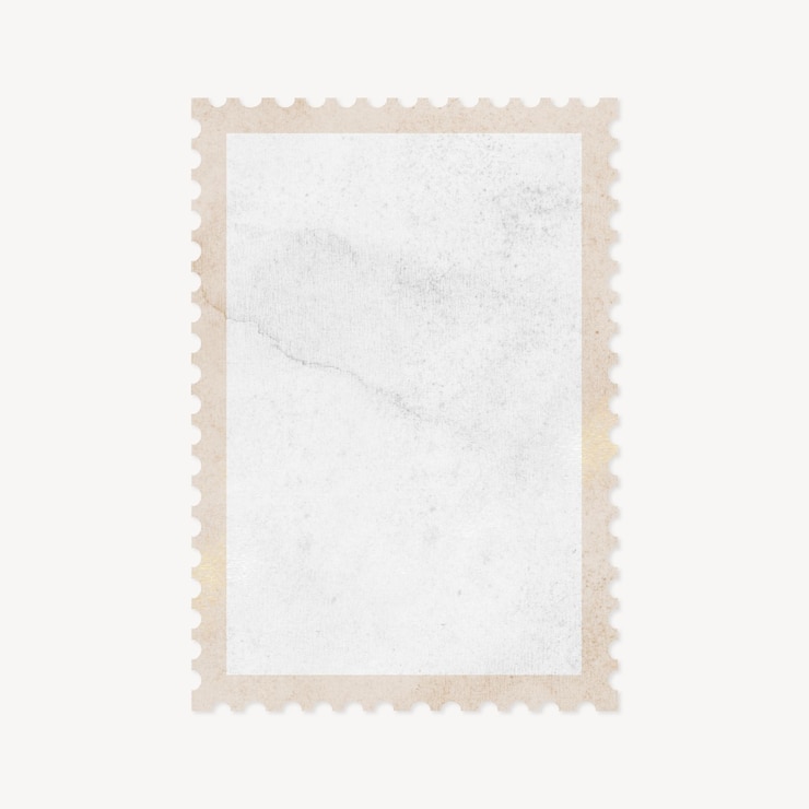 Foto poststempel png-mockup-rahmen durchsichtiges design