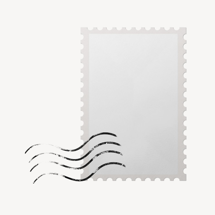 Foto poststempel png-mockup-rahmen durchsichtiges design