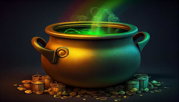 Pot of Gold St Patrick's Day ein Tag des Stolzes für Irland