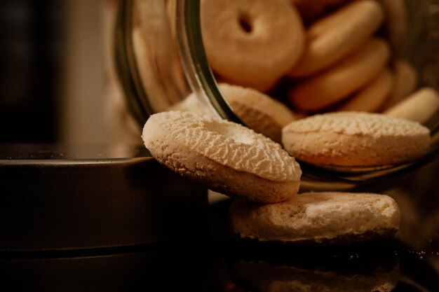 Foto pote contendo biscoitos (kuchen mit kekse)