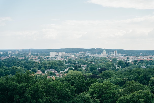 Potsdam, Alemanha - novembro de 2021 vista de Pfingstberg para os conjuntos habitacionais em Potsdam. Foto de alta qualidade