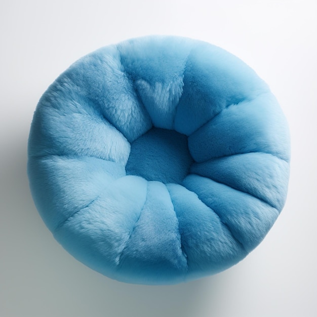 Foto poufblau