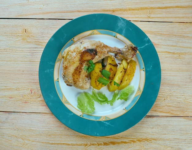 Poulet Dijon le Citron - Huhn mit Zitrone und Senf auf Französisch