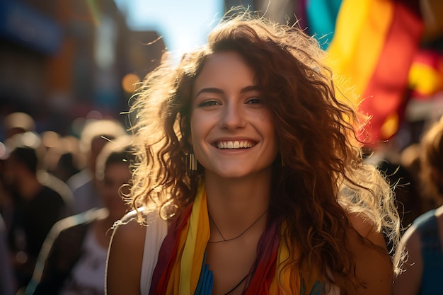 Povo colombiano celebrando sua cultura vibrante e orgulho nacional com bandeiras tradicionais