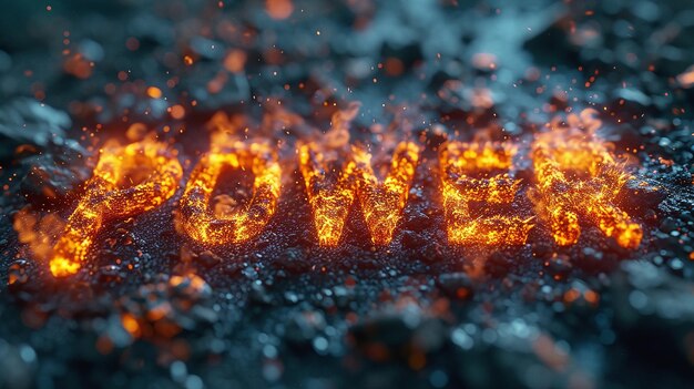 Power Liquid 3D-Typographie. (Weißt du was?