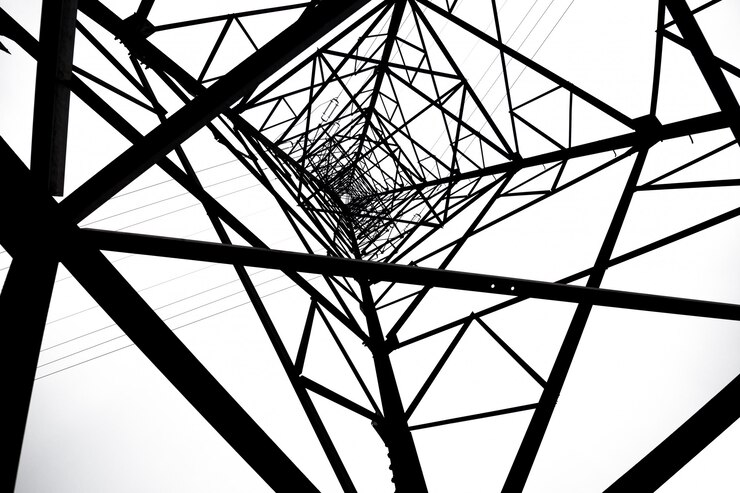 Foto power transmission tower