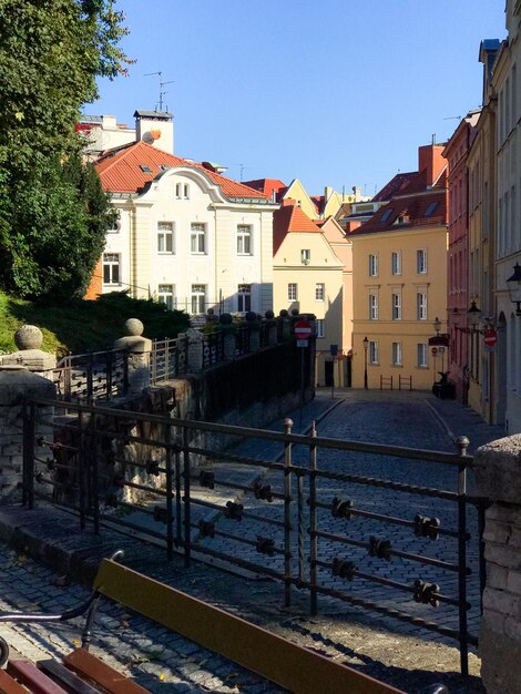 Poznan Polen Gebäude hinter der Marktplatzarchitektur der Altstadt in der Nähe des historischen Rathauses