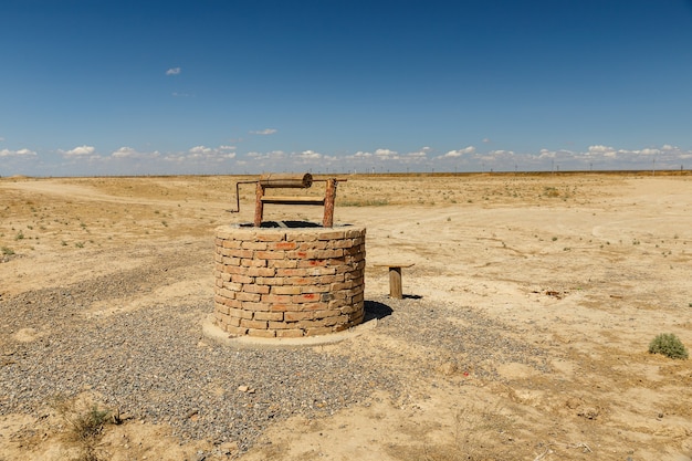 Pozo de agua en Kazajstán