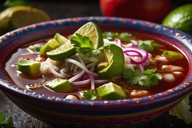 Pozole de cerca el saboroso E