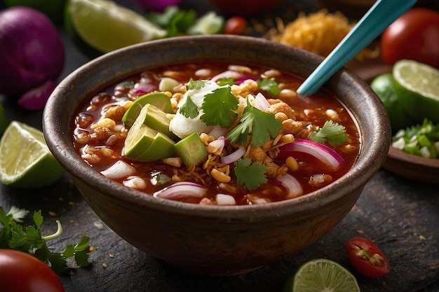 Pozole de cerca el saboroso Tole