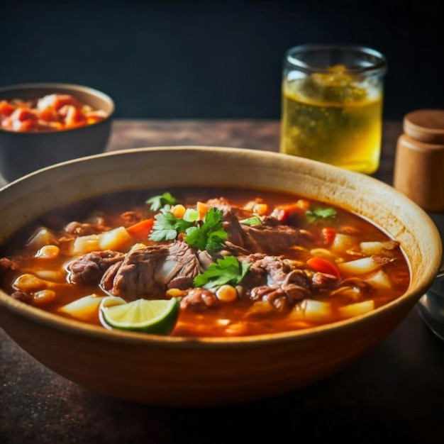 Pozole imagem de comida mexicana