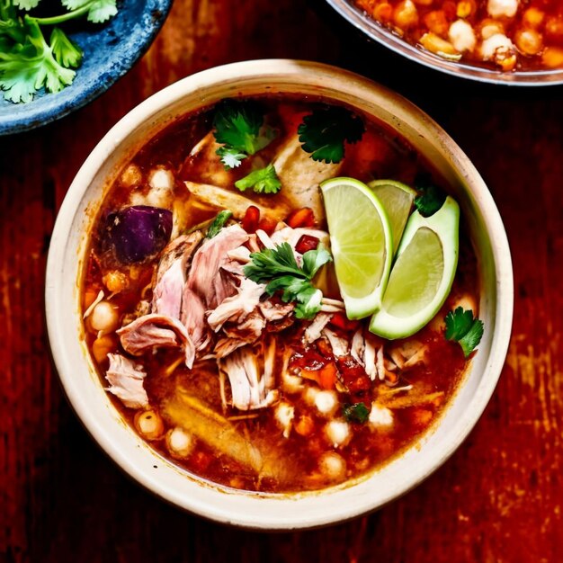 Pozole imagem de comida mexicana