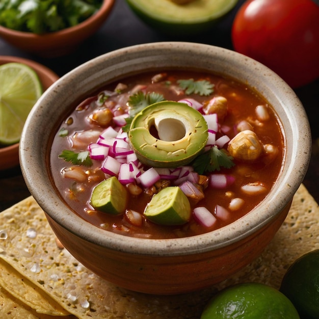 Pozole imagem de comida mexicana