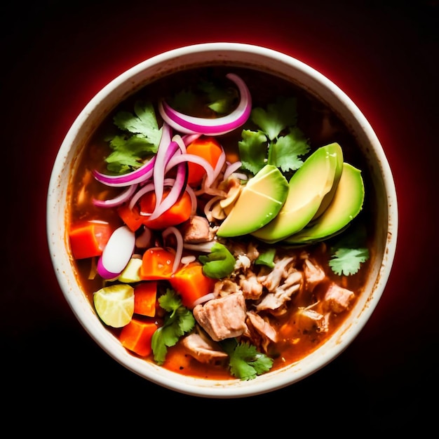 Pozole imagem de comida mexicana