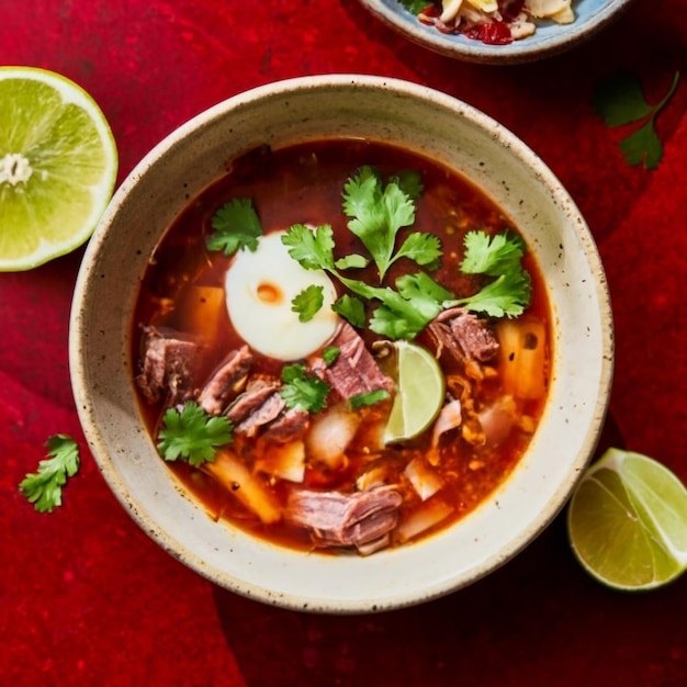 Pozole imagem de comida mexicana