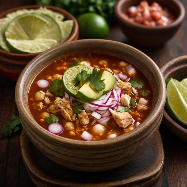 Pozole imagem de comida mexicana