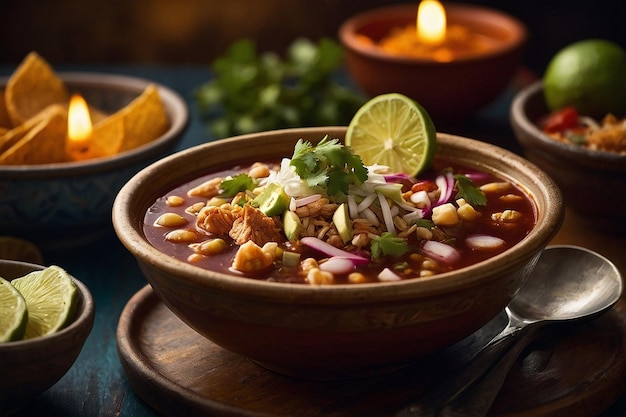 Pozole Nacht gemütliche Küche