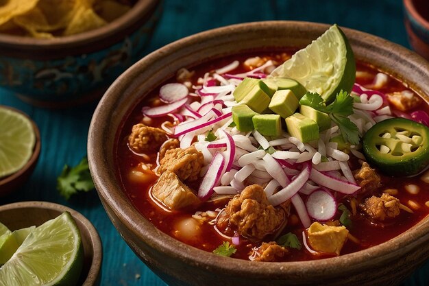 Pozole-Schüssel-Küche