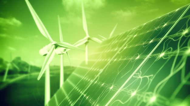 Foto pr_realistic_photo_renewable_energy_banner_background