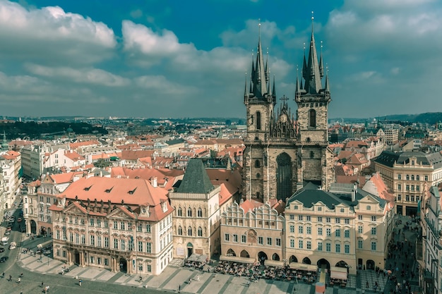 Praça da cidade velha em Praga República Checa