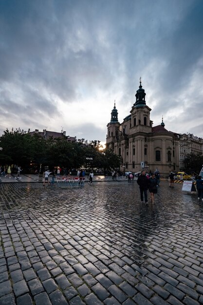 Praça da cidade velha, no coração da cidade tcheca de praga