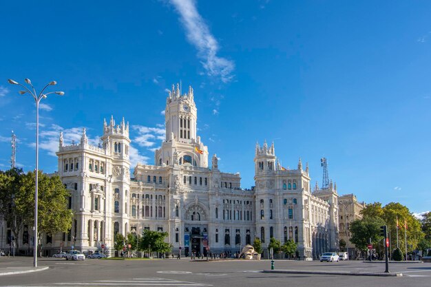 Praça de Cibele e Correio Central em Madrid