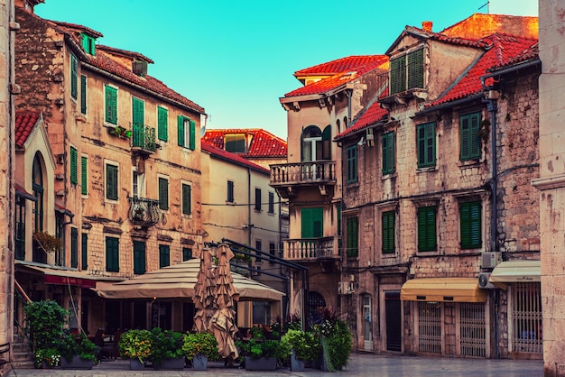 Praça de frutas em Split Croácia