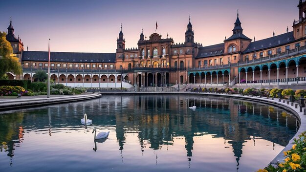 Foto praça de sevilha na andaluzia